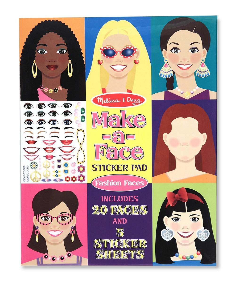 Melissa & Doug Make-A-Face Sticker Pad