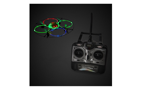 Multi-colored Fiber-optic LED 4.5 Ch. Quadcopter