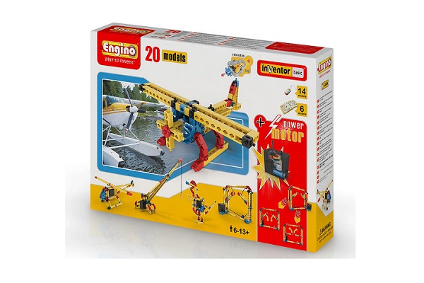 Engino Inventor Basic Series Build 20 Model Set with Motor