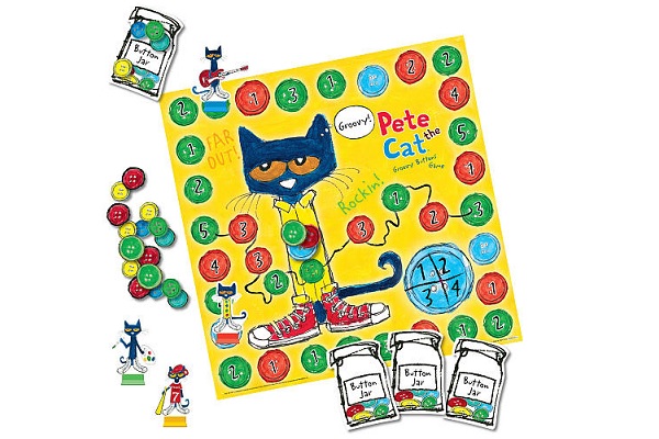 Pete the Cat Groovy Buttons Board Game