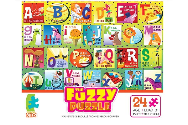 Fuzzy Puzzle 24-Piece Alphabet Puzzle