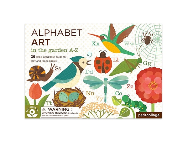 Alphabet Art In The Garden Flash Cards
