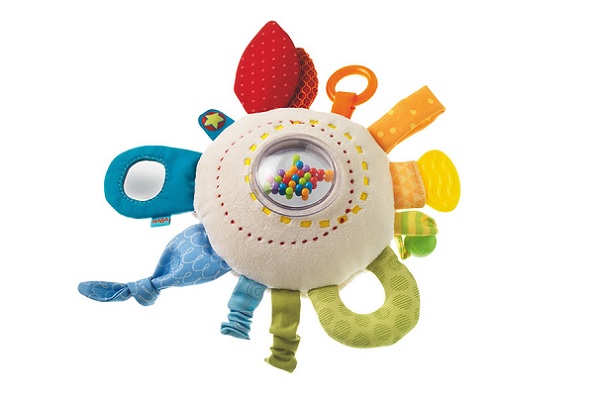 Teether Cuddly Rainbow Round