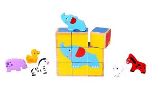 Six-in-One Animal Friends Cube Puzzle Six-in-One Animal Friends Cube Puzzle
